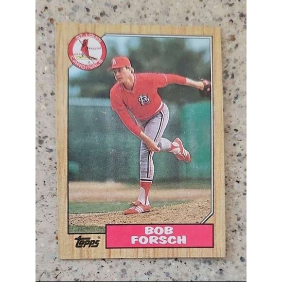 Topps Other - The Vintage Bob Forsch Topps Tiffany Baseball card from 1987 is a sought-after c